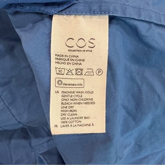 COS Asymmetrical Dress with Drawstrings Size 4 - Picture 6 of 11